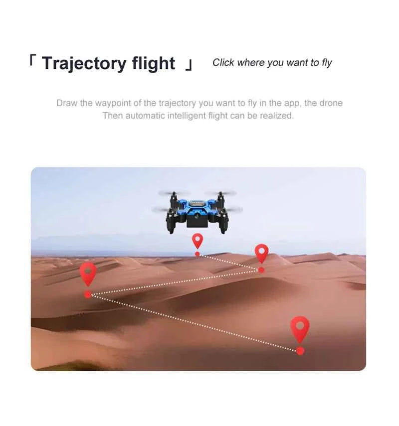 Foldable Pocket Drone with 360° HD Rotating Camera