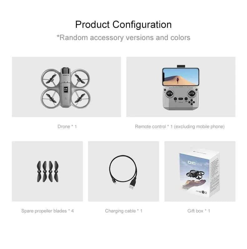 HD Dual Camera Drone with Optical Flow Obstacle Avoidance