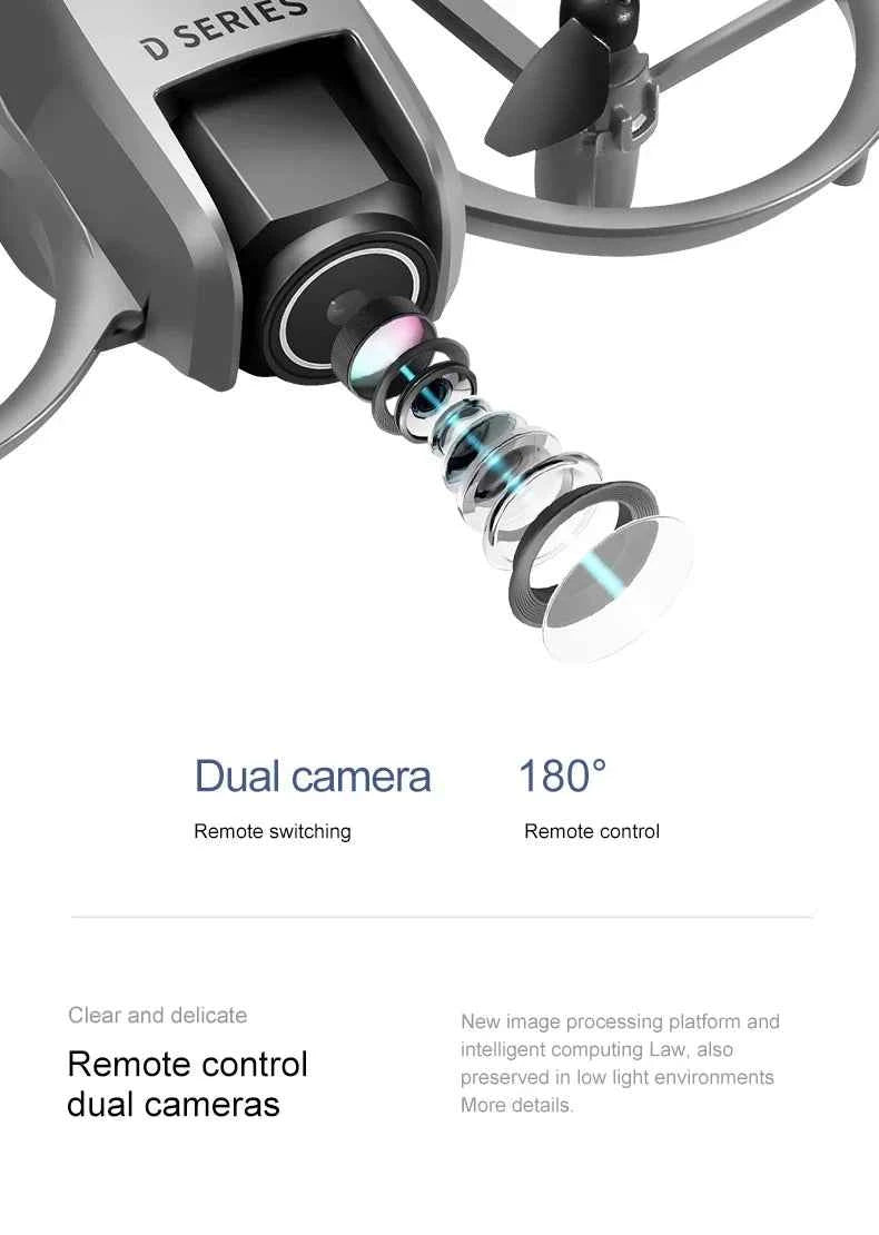 HD Dual Camera Drone with Optical Flow Obstacle Avoidance