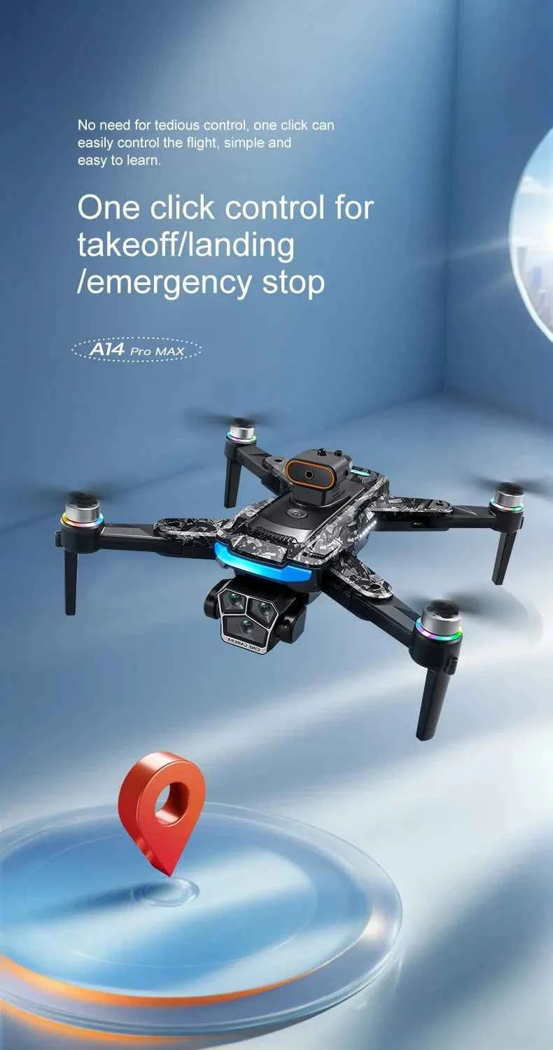 A14 Pro Max Dual Camera GPS Drone