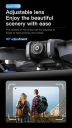 8K Professional Foldable Quadcopter with Screen & Brushless Motor