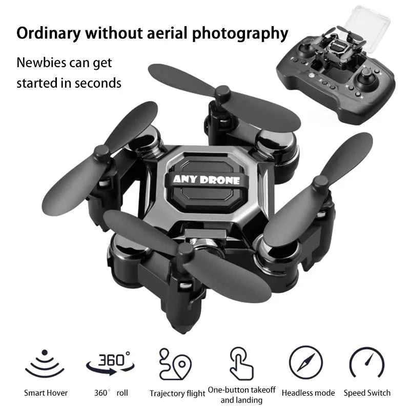 Foldable Pocket Drone with 360° HD Rotating Camera
