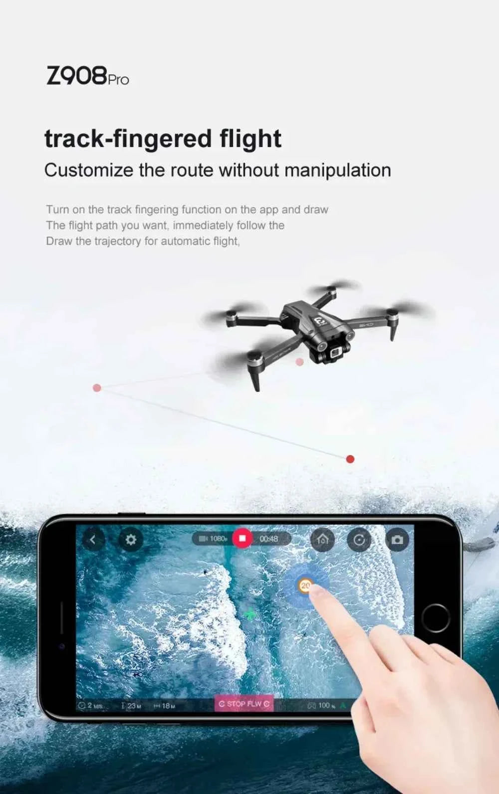8K Professional GPS Drone with 3-Sided Obstacle Avoidance