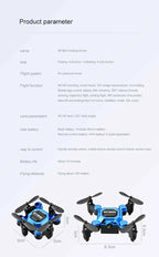 Foldable Pocket Drone with 360° HD Rotating Camera