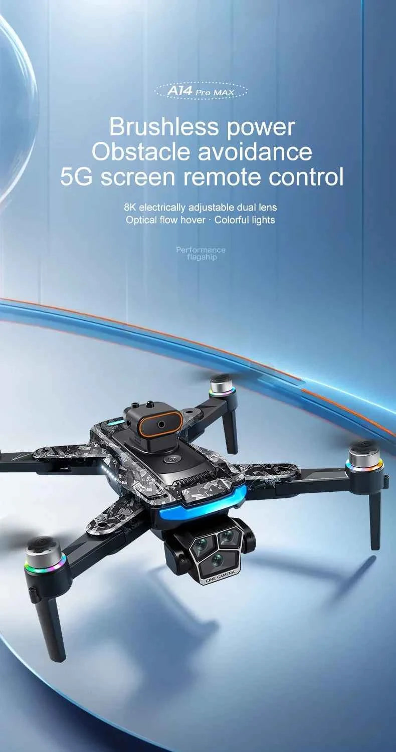 A14 Pro Max Dual Camera GPS Drone