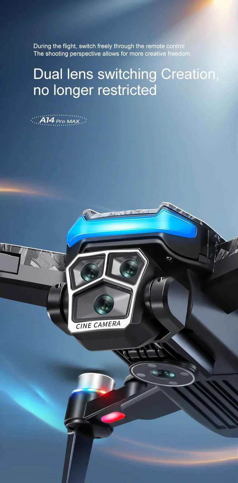 A14 Pro Max Dual Camera GPS Drone