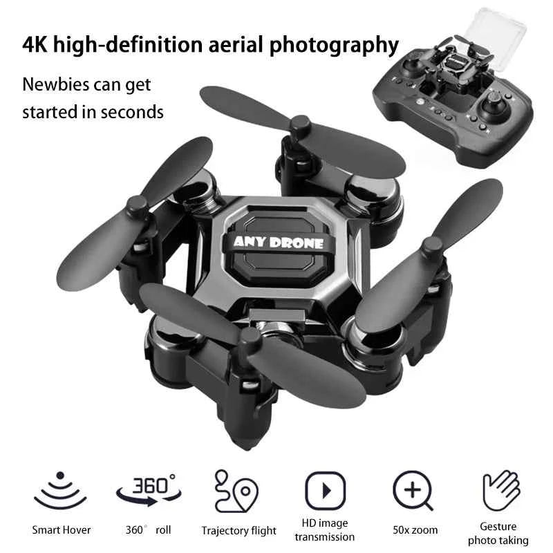 Foldable Pocket Drone with 360° HD Rotating Camera