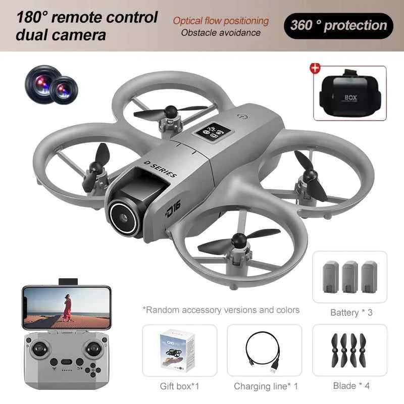 HD Dual Camera Drone with Optical Flow Obstacle Avoidance