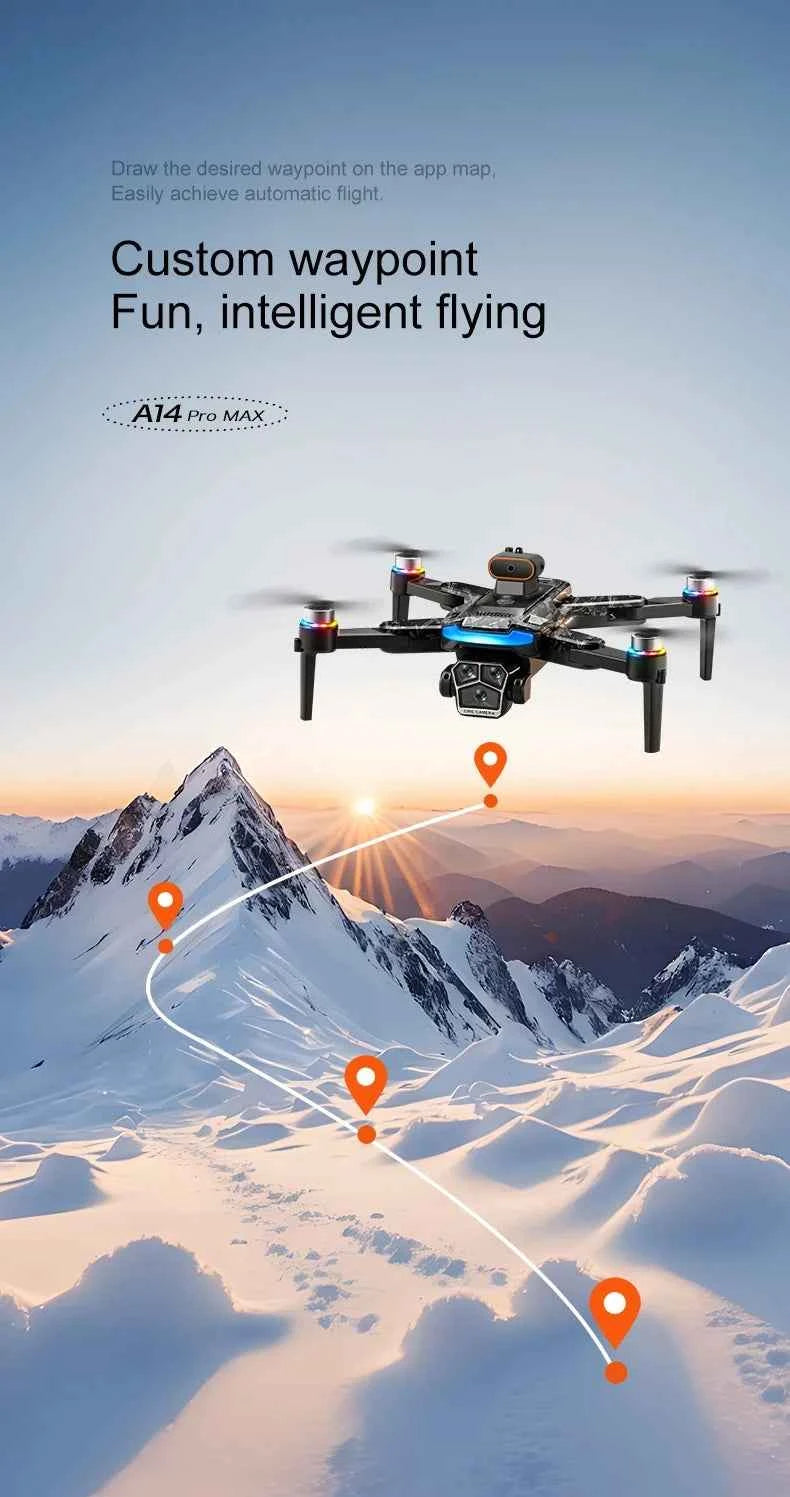 A14 Pro Max Dual Camera GPS Drone