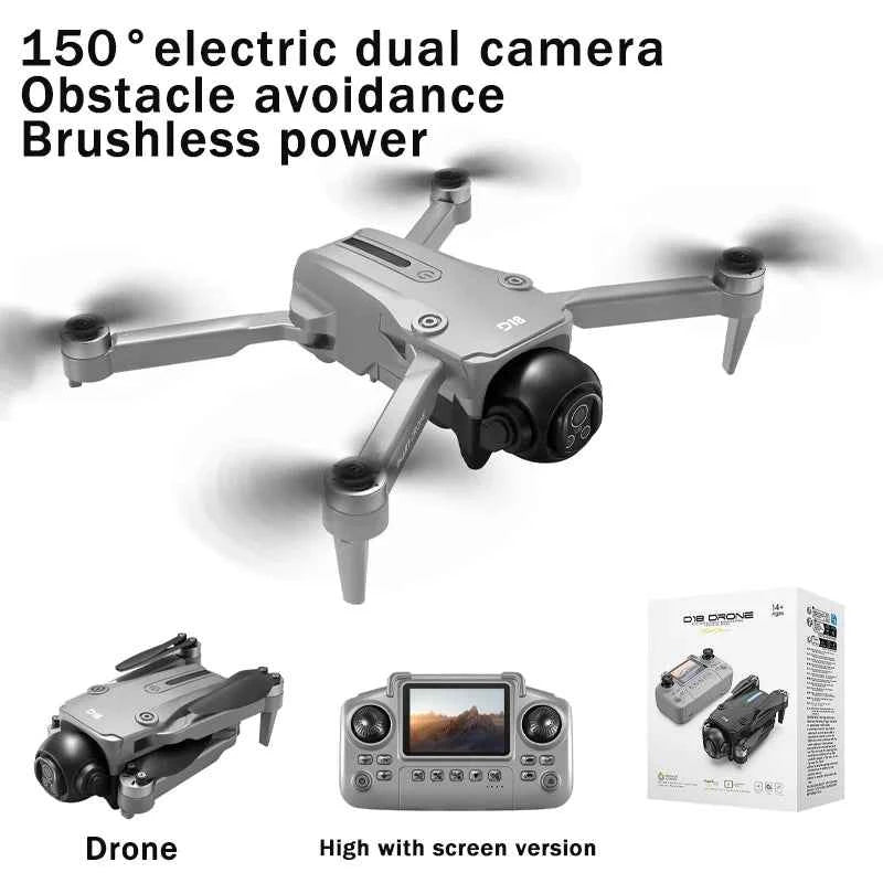 D18 Foldable Drone with 8K HD Dual Camera