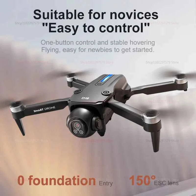 D18 Foldable Drone with 8K HD Dual Camera