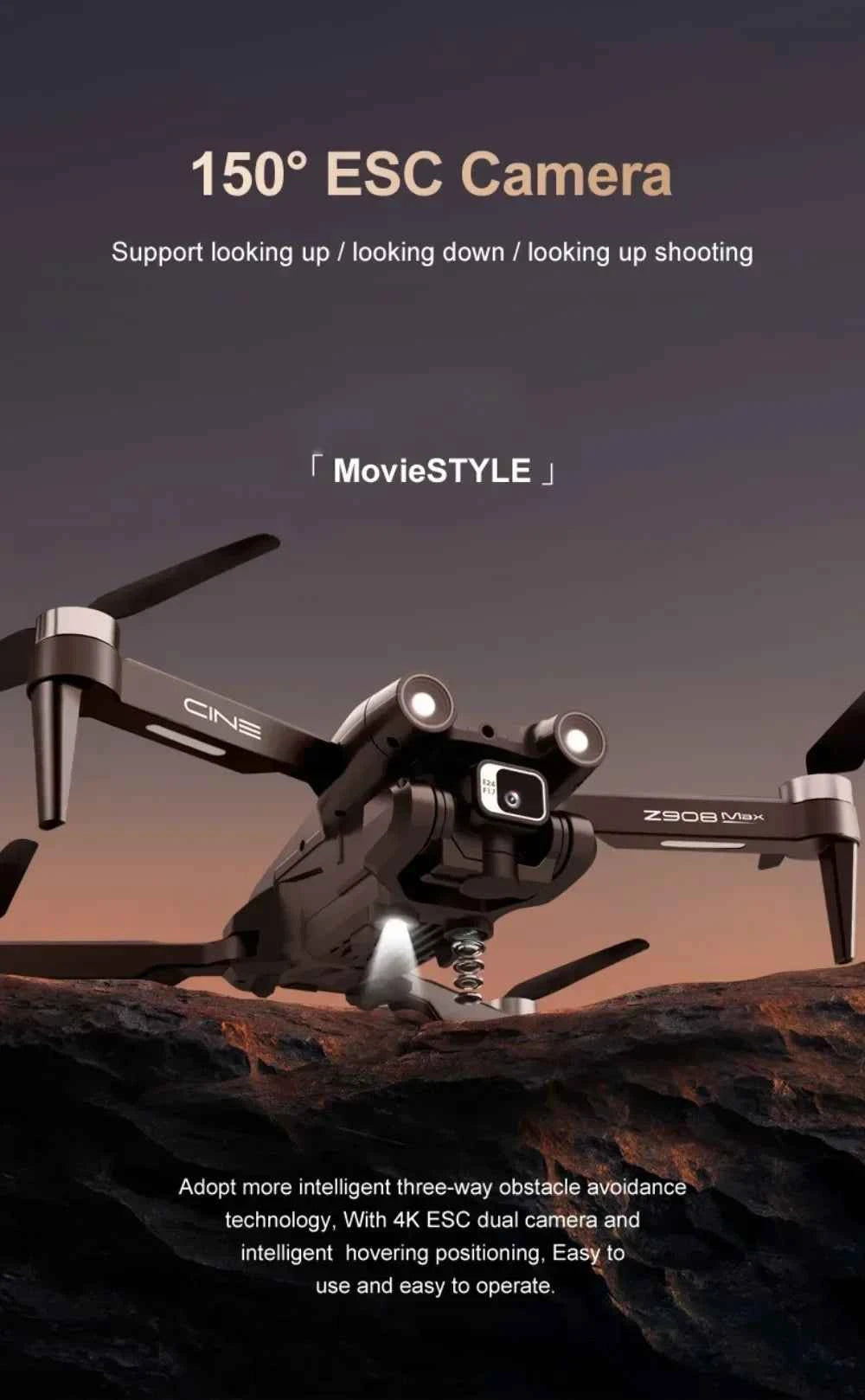 8K Professional GPS Drone with 3-Sided Obstacle Avoidance
