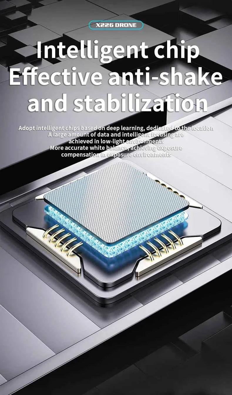 8K Professional Foldable Quadcopter with Screen & Brushless Motor