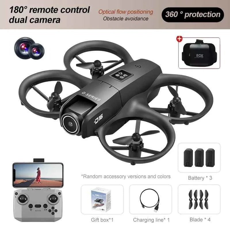 HD Dual Camera Drone with Optical Flow Obstacle Avoidance