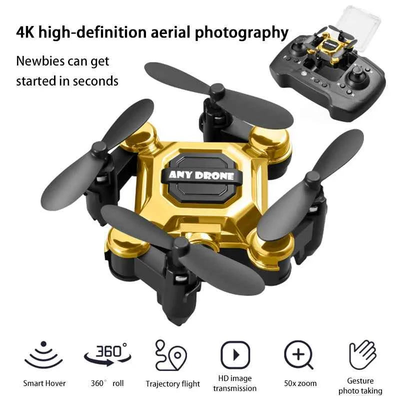 Foldable Pocket Drone with 360° HD Rotating Camera