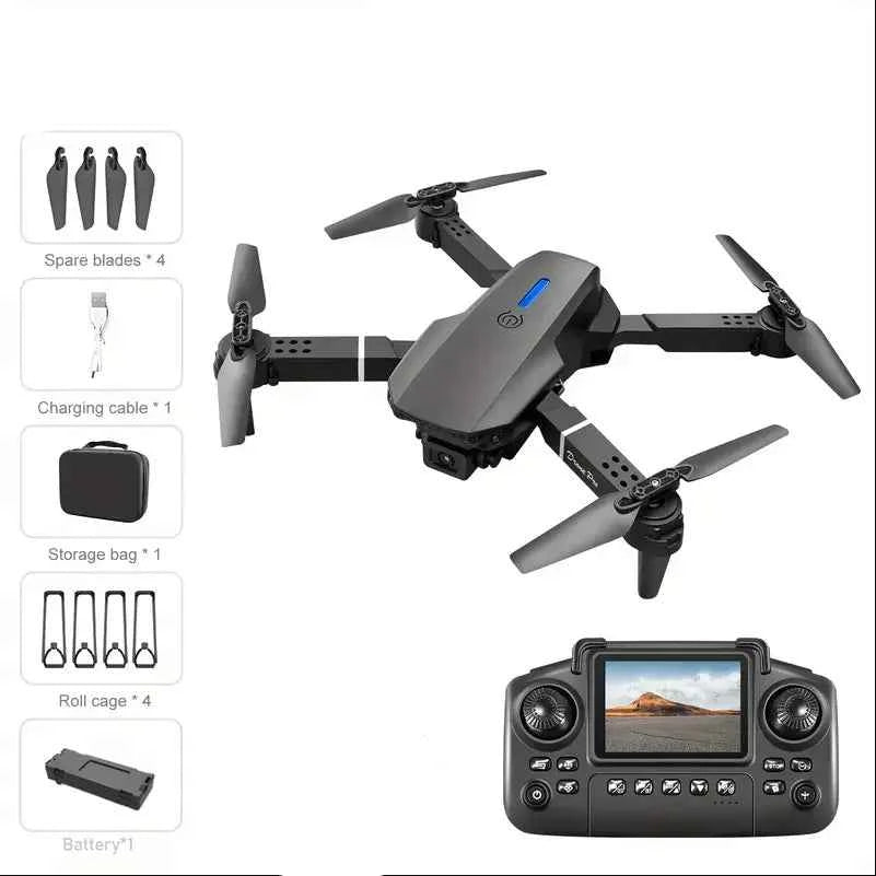 Screen Remote Control Drone with One-Key Takeoff & Return