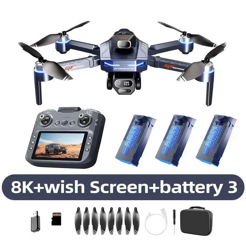 8K Dual Camera GPS Quadcopter with Brushless Motor